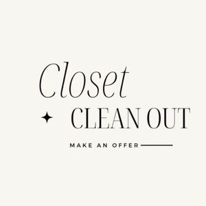 Closet Clean Out- Everything must go!!